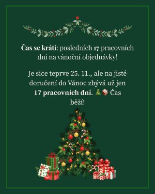 Vánoce se možná zdají ještě daleko, ale realita je jiná. 🎄✨ Aby všechny dárky dorazily včas pod stromeček, je potřeba...