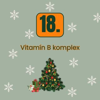 🎄 18. okénko adventního kalendáře: Věděli jste, že vitamíny skupiny B ovlivňují energii i náladu? V zimě na ně tělo často...